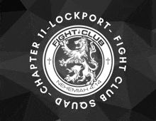 a logo for the lockport fight club chapter 11