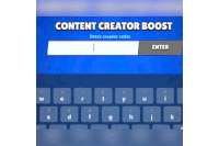 a screenshot of a content creator boost page