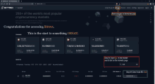 a screenshot of a website that says ' congratulations for accessing bittrex ' at the top