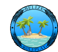 a logo for belize roleplay shows a small island with palm trees