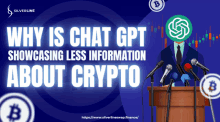 why is chat gpt showcase less information about crypto