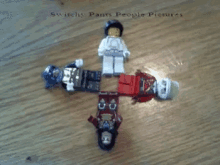 a group of lego figures are arranged in a circle with the words switch pants people pictures written on the bottom