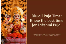 diwali puja time : know the best time for lakshmi puja poster