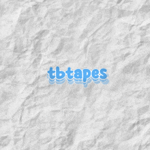 a crumpled piece of paper with the words tbtapes written on it