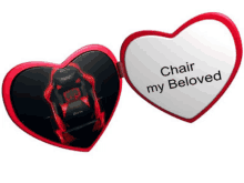 a picture of a chair with the words chair my beloved on the bottom