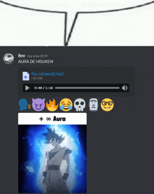 a screenshot of a discord conversation with ben