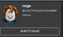 a picture of a roblox avatar with the name nega