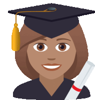 a woman wearing a graduation cap and gown holding a diploma