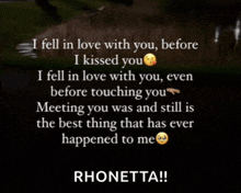 a picture with a quote that says rhonetta