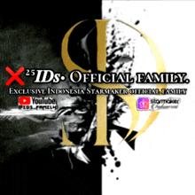 a poster that says x ids official family