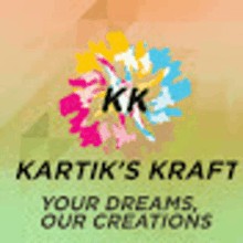 the logo for kartik 's kraft your dreams , our creations