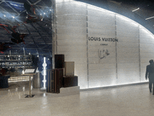 a louis vuitton lounge is located in a building