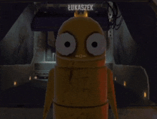 a cartoon robot with the name kurwo written on it