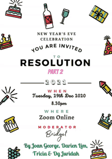 an invitation for a new year 's eve celebration