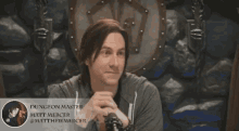 matt mercer is a dungeon master and is smiling