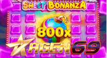 a screenshot of a slot machine called sheet bonanza 800x .