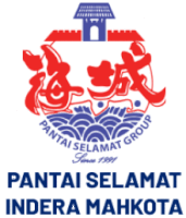 a logo for pantai selamat indera mahkota is shown