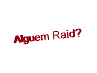 a red sign that says alguem raid on it