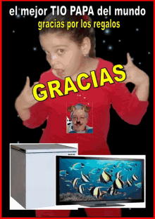 a poster that says gracias on it