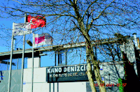 a building with kano denizci services written on it