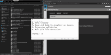 a screenshot of a program that says " file browser "