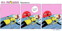 a comic strip by ms. pacman adventures