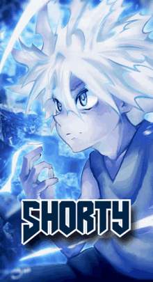 a picture of a anime character with the word shorty on it