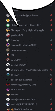 a screenshot of a discord chat with a speech bubble that says " ke "