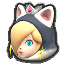 a sticker of a princess wearing a cat costume .