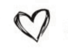 it is a drawing of a heart on a white background .