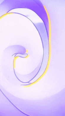 a purple and white swirl with a yellow line in the middle