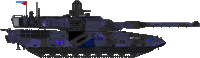 a drawing of a military tank with a flag on top