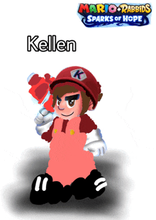 a cartoon character from mario rabbids sparks of hope is named kellen