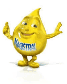 a yellow cartoon character is giving a thumbs up sign .