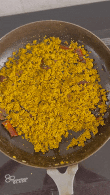 a frying pan on a stove that says 8 class glass on it