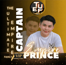 a poster for the ultimate captain empire prince family