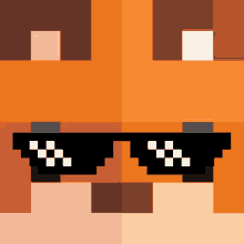 a pixel art of a man wearing sunglasses with checkers on them