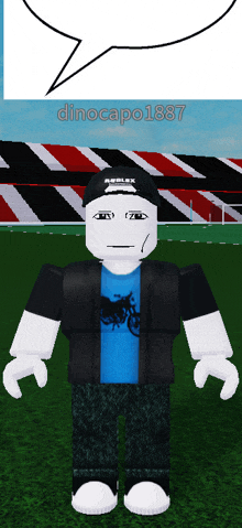 a roblox character with the name dinocapo 1887