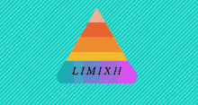 a rainbow colored pyramid with the word limixh on the bottom