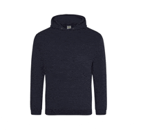 a black hoodie with a white label that says ' hooded sweatshirt ' on it