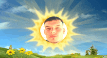 a picture of a man in the sun with pixiz written on the bottom right