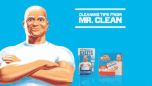 an advertisement for mr. clean cleaning tips