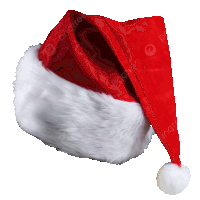 a red and white santa hat with pngtree written on it