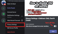 how to disable dm on discord with steps