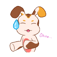 a cartoon of a dog with the word ohno written below it