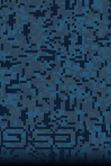 a blue pixelated background with the letters s and t