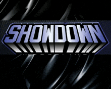 a showdown logo is displayed on a dark background