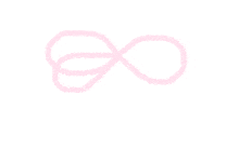 a pink infinity symbol is drawn on a white surface