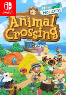 a nintendo switch advertisement for animal crossing