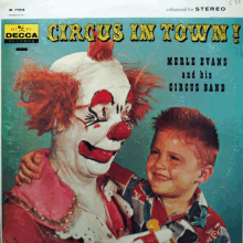 merle evans and his circus band are featured on the cover of this record